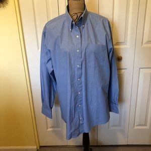 Mark Alexander blue pin striped dress shirt